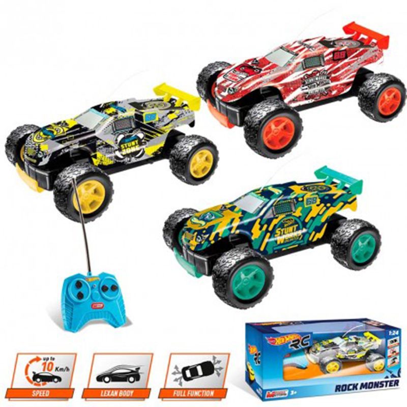 Hot Wheels Coche RC Rock Monster 1:24 - Imagen 1
