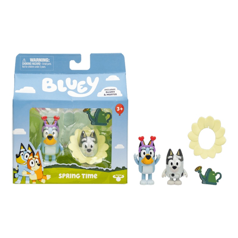 Bluey Pack 2 Figuras Spring Time