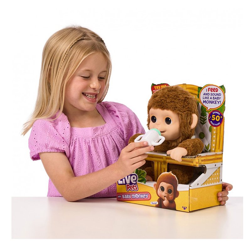 Little Live Pets Baby Monkey - Imagen 2