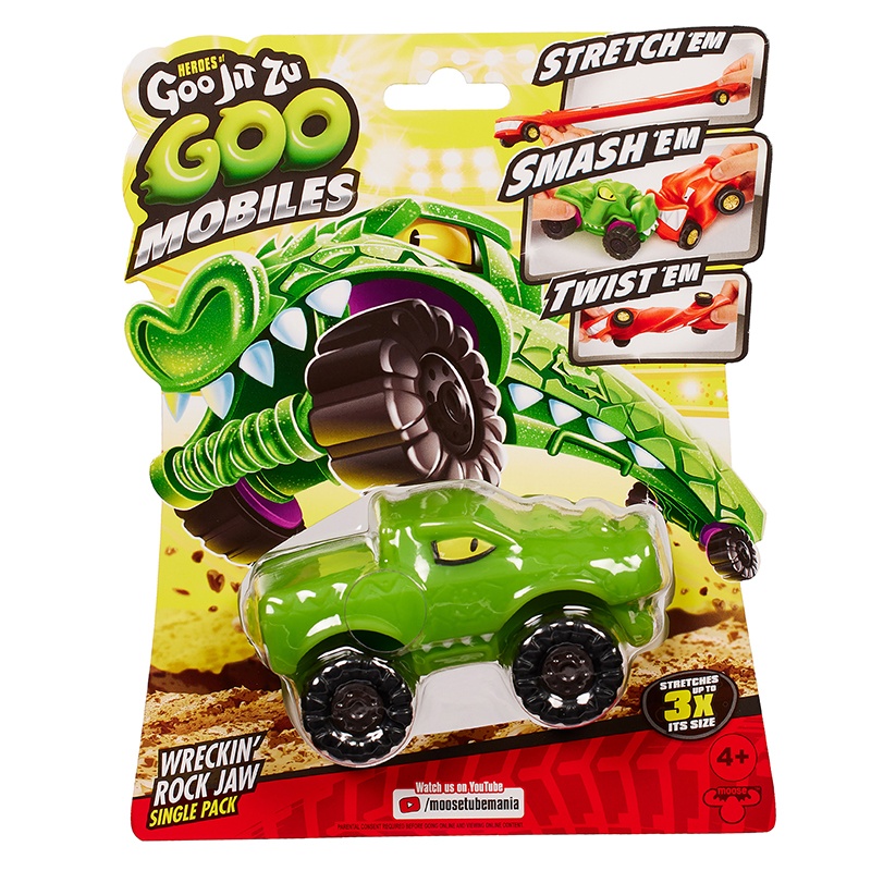 Goo Jit Zu Goo Mobiles Coche Wreckin'Rock Jaw