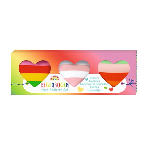 Borrachas de Coração Arco-íris