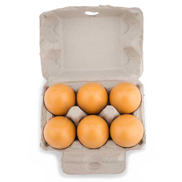 Conjunto 6 Huevos de Madera - Imagen 2