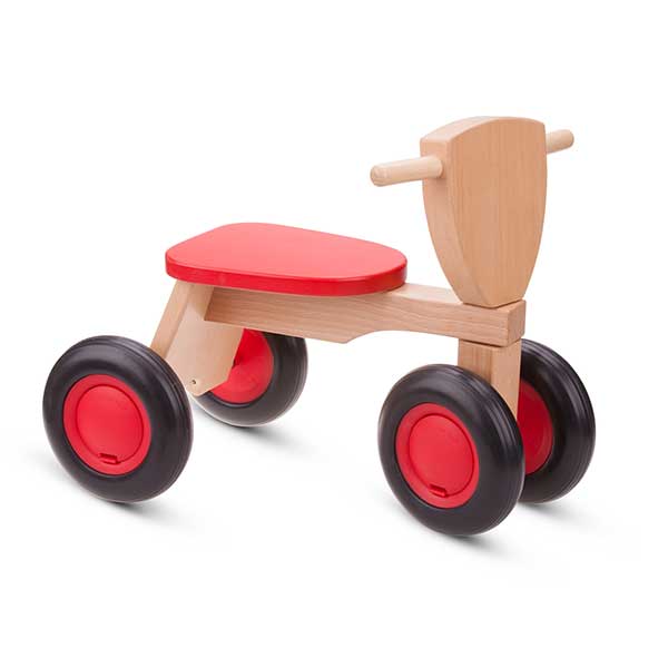 Triciclo Madera Rojo - Imagen 1