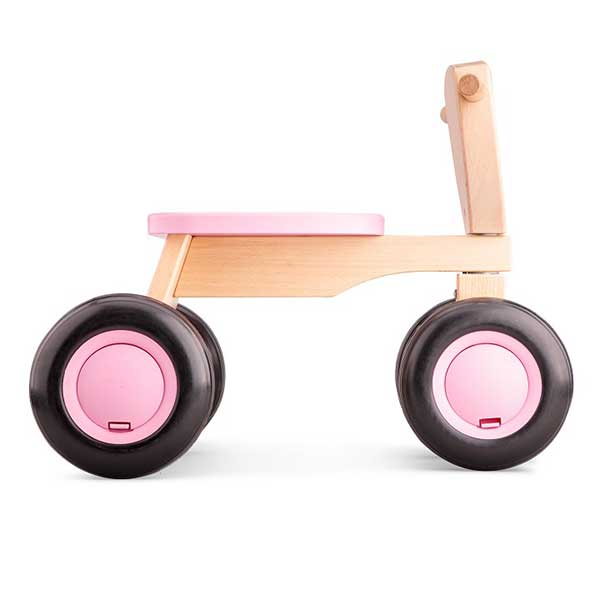 Triciclo de Madera Rosa - Imatge 1