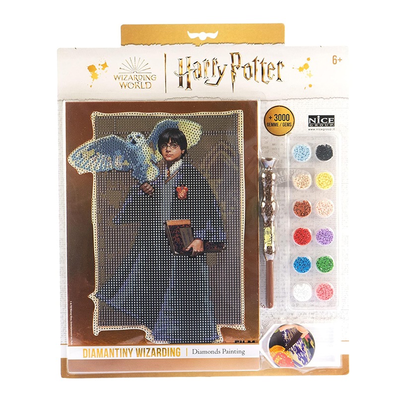 Harry Potter Diamantiny Wizarding Harry com Hedwig