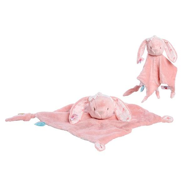 Peluche Coelho Rosa Bebê Doudou