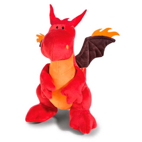 Peluche Nici Dragón de Fuego Rojo Sentado 20cm - Imagen 1