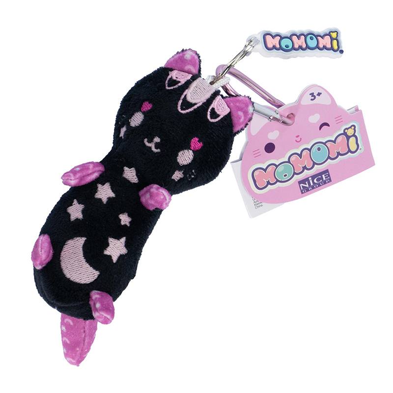 Momomi Pelúcia Porta-chaves Preta