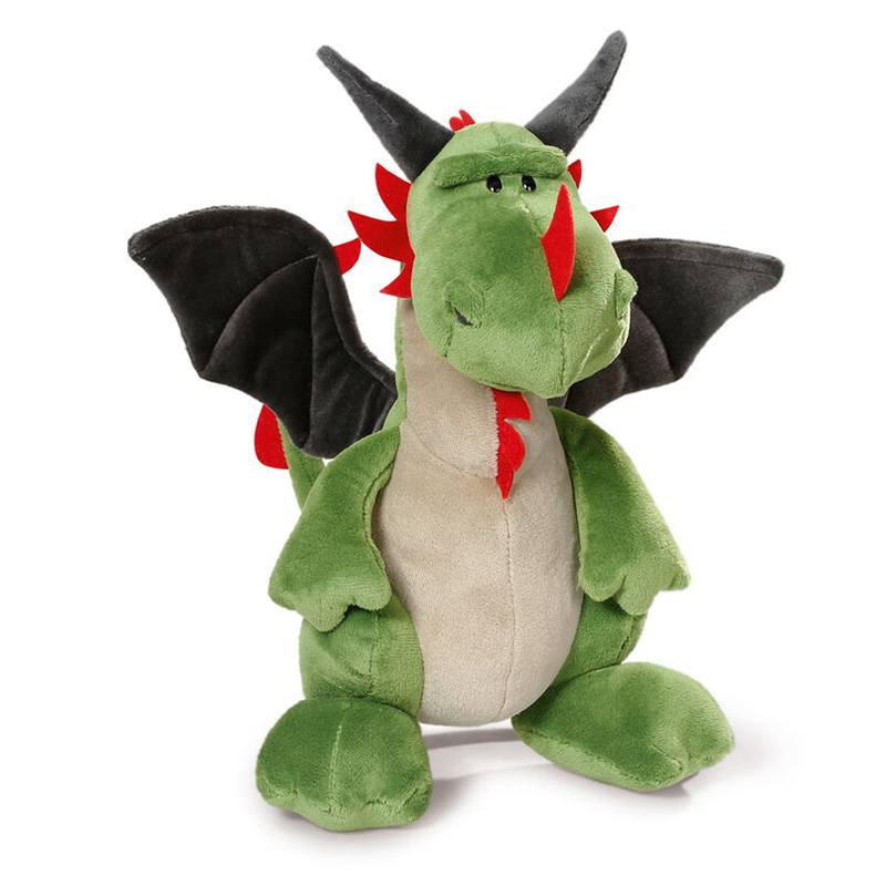 Pelúcia Dragão Verde Sentado 30cm