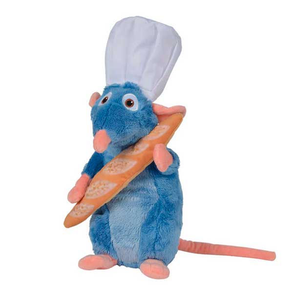 Peluche Remy Ratatouille Chef con Baguette 25 cm - Imagen 1