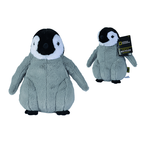 National Geographic Peluche Pingüino 25cm - Imagen 1