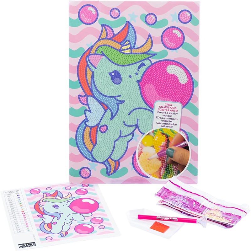 Diamantiny Kawaii Unicórnio Bolhas - Imagem 1