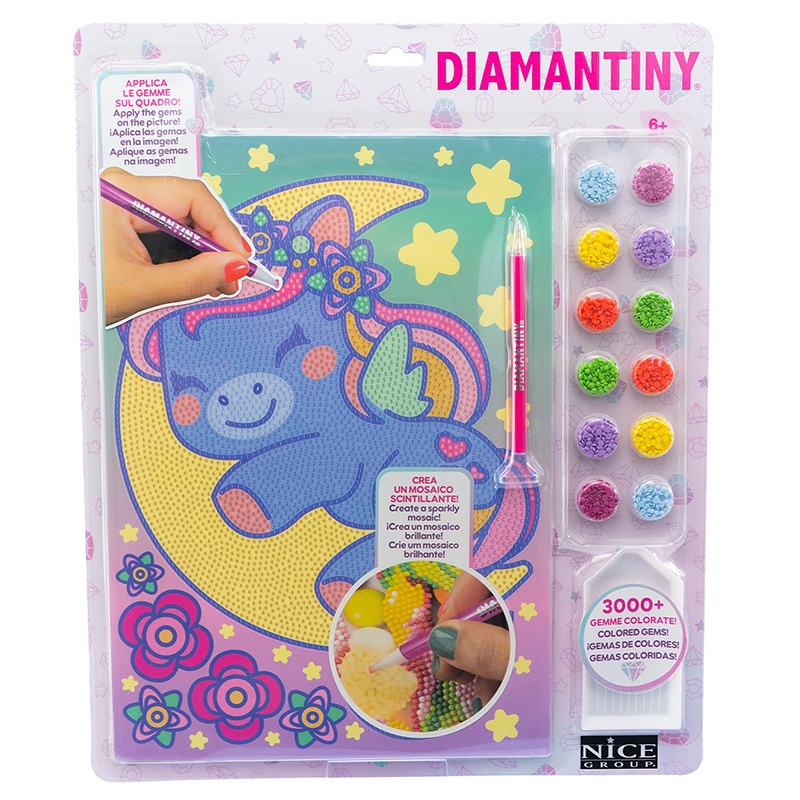 Diamantiny Kawaii Unicórnio Lua