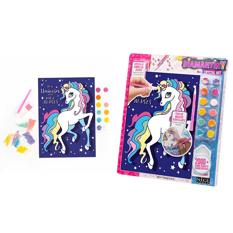 Crystal Art Diamantini Unicórnio - Imagem 1