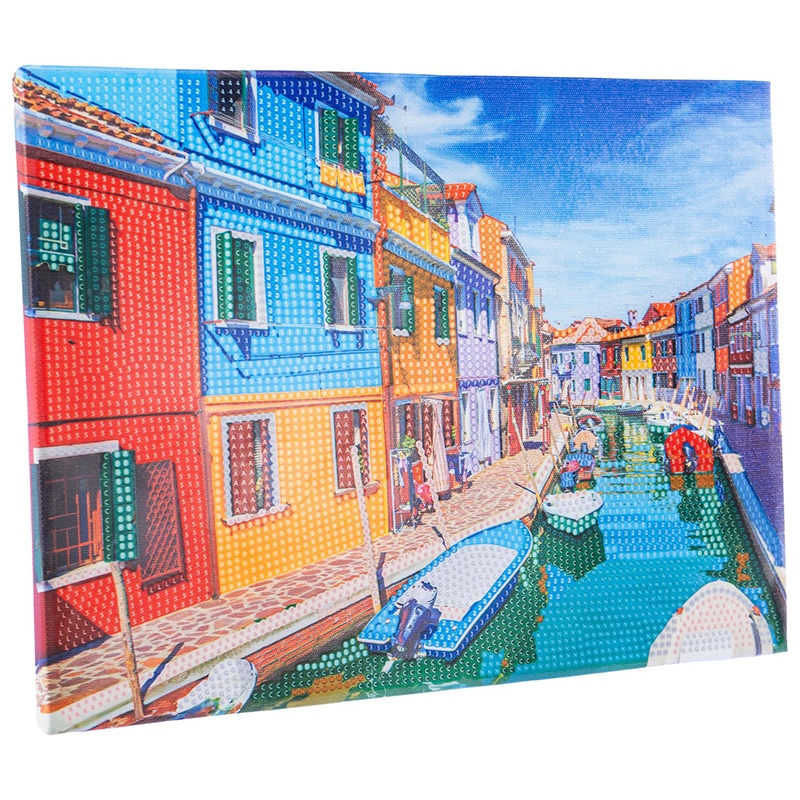Diamantiny Canvas Casas de Burano - Imagem 3