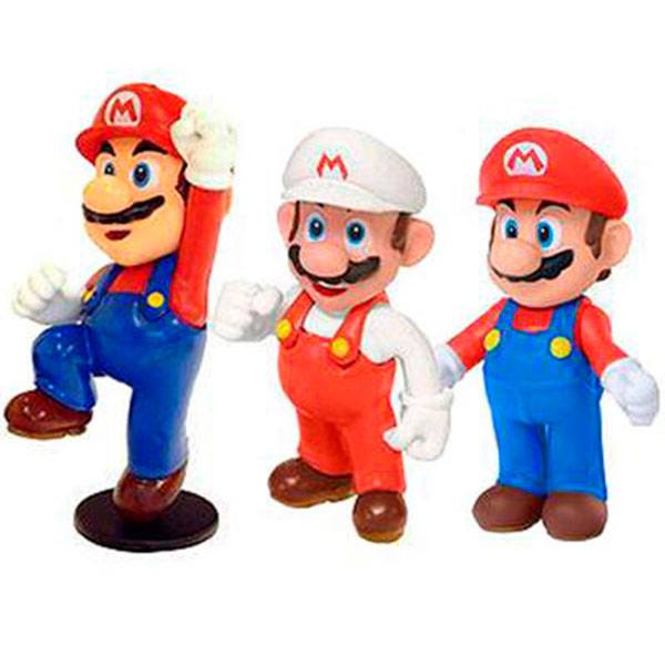 Pack 3 Figuras Mario Nintendo - Imagen 1