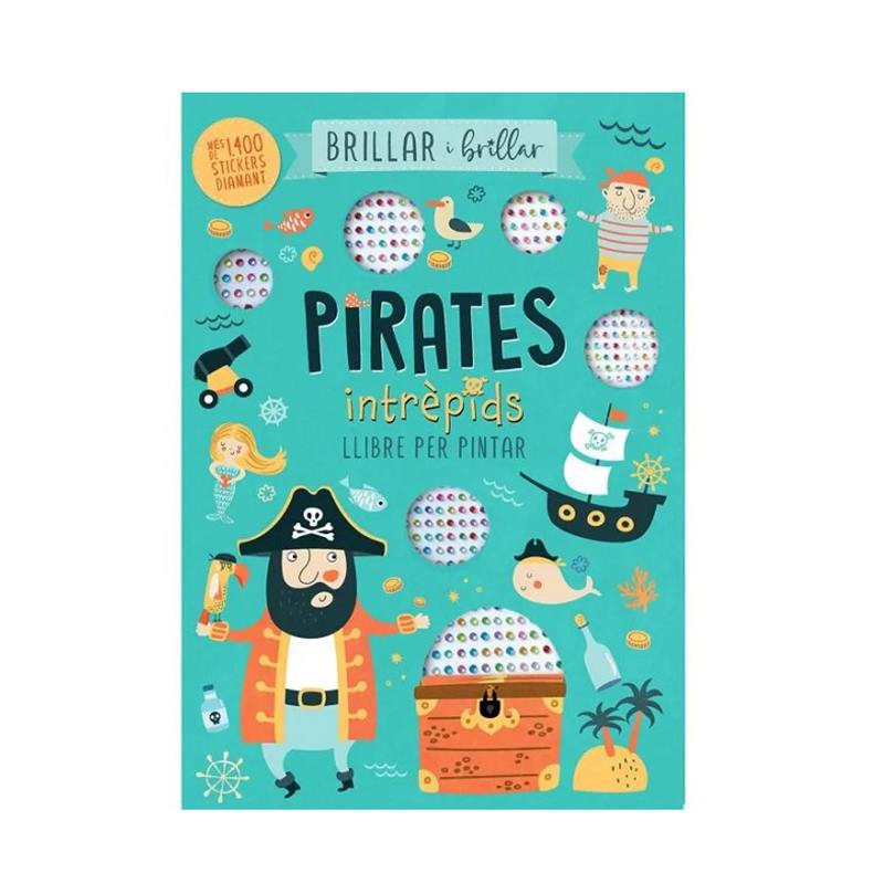 Cuaderno para Pintar Pirates Intrèpids Brillar i Brillar - Catalán