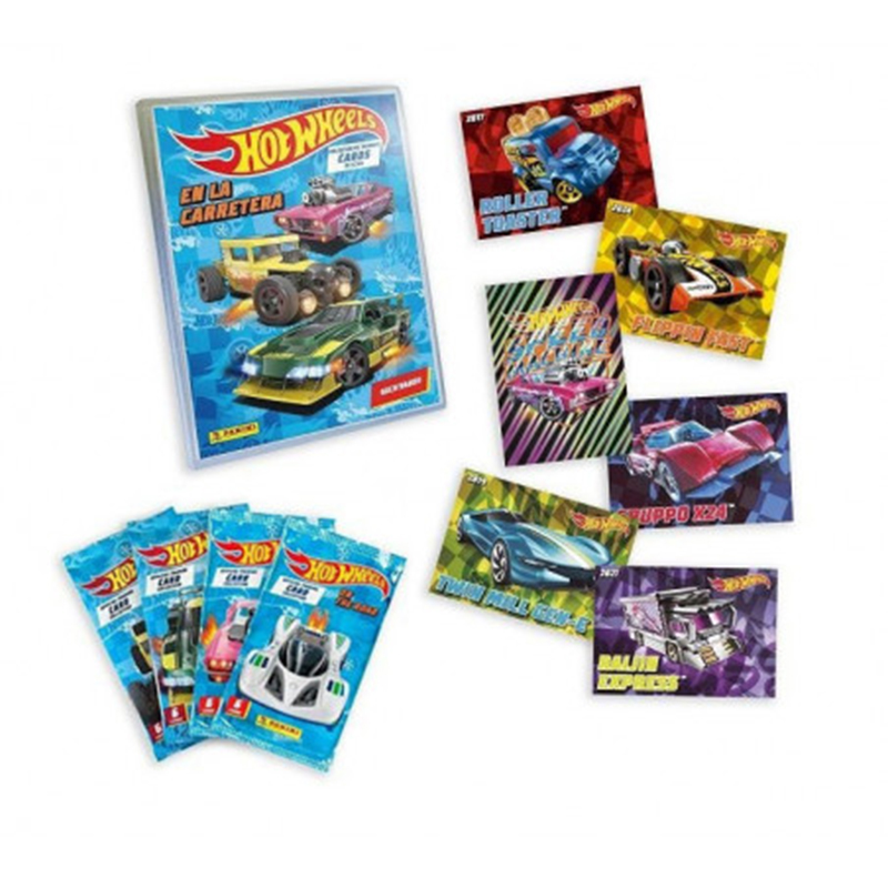 Panini Megapack Hot Wheels Álbum y Sobres