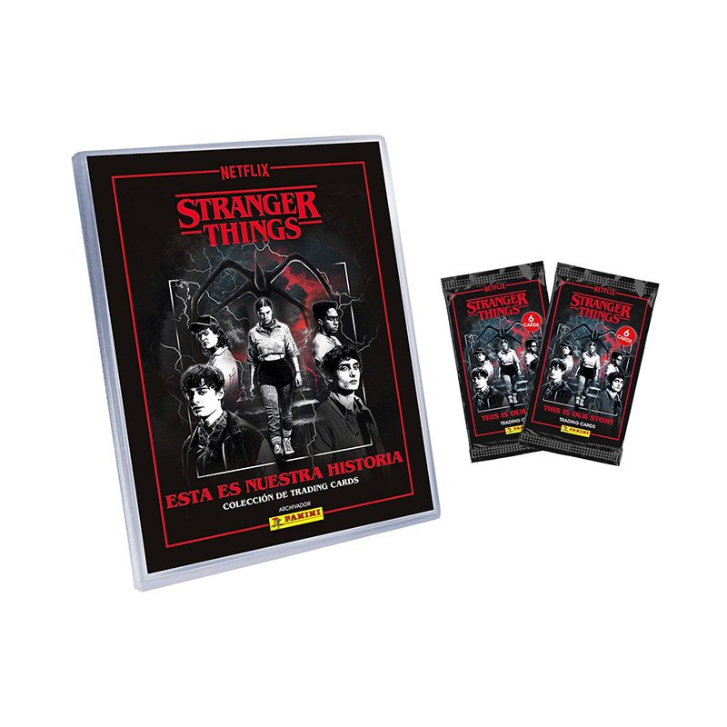 Stranger Things Megapack Archivador con 4 Sobres Trading Cards - Imagen 2