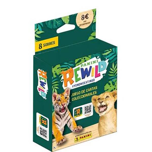 Blister 8 Saquetas Rewild Trading Cards - Imagem 1