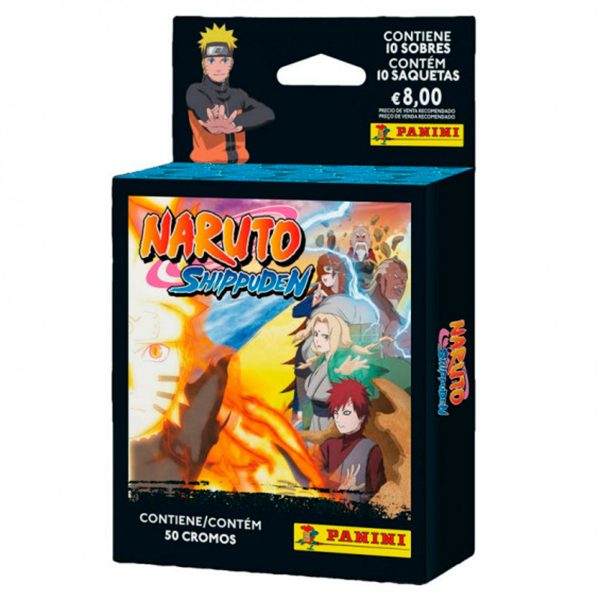 Pack 10 Sobres Cromos Naruto Shippuden - Imagen 1