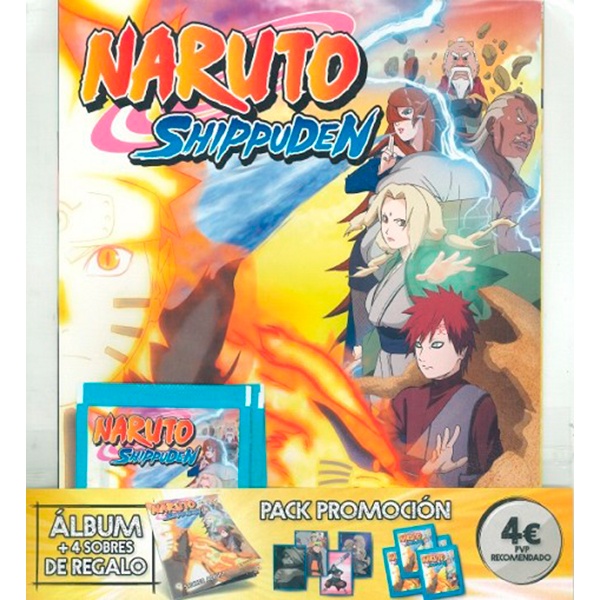 Pack Àlbum i 4 Sobres Naruto Shippuden - Imatge 1