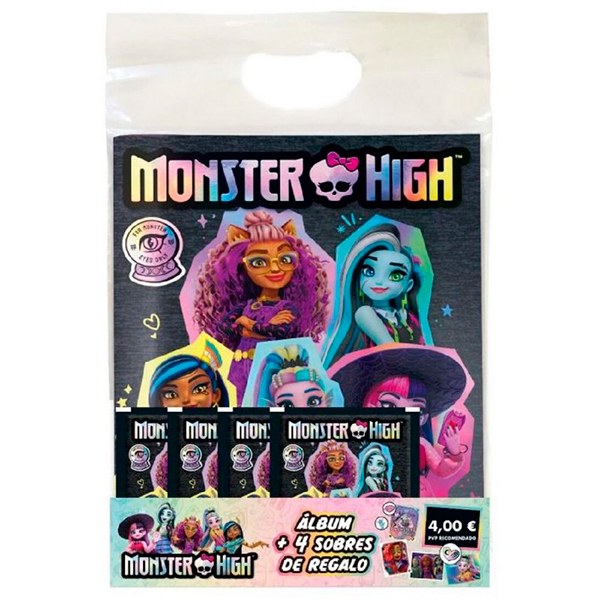 Monster High Starter Pack com 4 Sobres - Imagem 1
