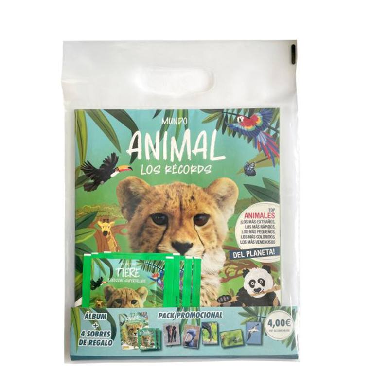 Mundo Animal Los Récords Álbum y 4 Sobres