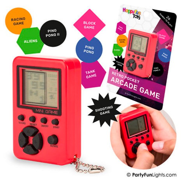 Llavero Retro Pocket Arcade Game con 26 Juegos - Imagen 1