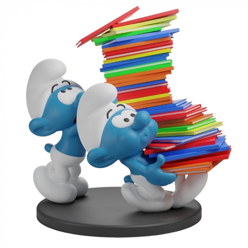Os Smurfs Cofrinho Smurfs com Livros 20cm