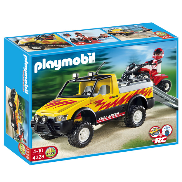 Playmobil 4228 Pick-Up com Quad de Corridas