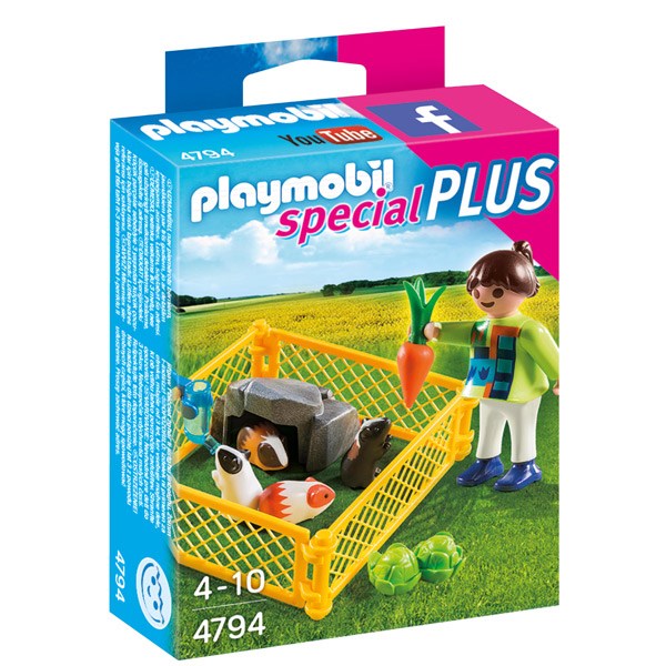 Niña con Cobayas Playmobil - Imagen 1
