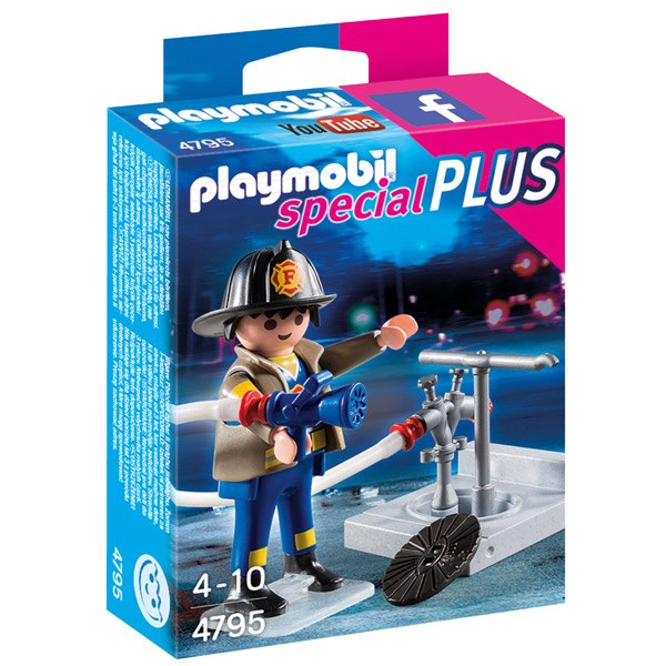 Bombero con Manguera Playmobil - Imagen 1