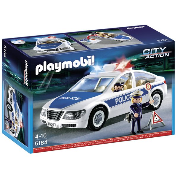 Coche de Policia con Luces Playmobil - Imagen 1