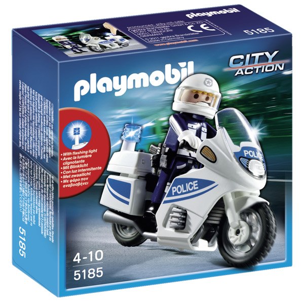 Moto de Policía Playmobil - Imagen 1