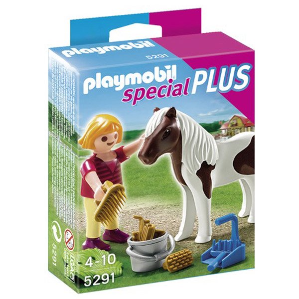 Nena amb Pony Playmobil - Imatge 1