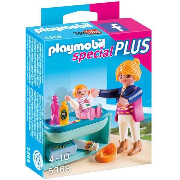 Mamá y Niño con Cambiador Playmobil - Imagen 1