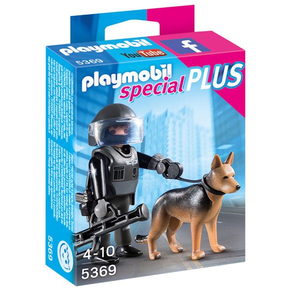 Policia Especial con Perro Playmobil - Imagen 1