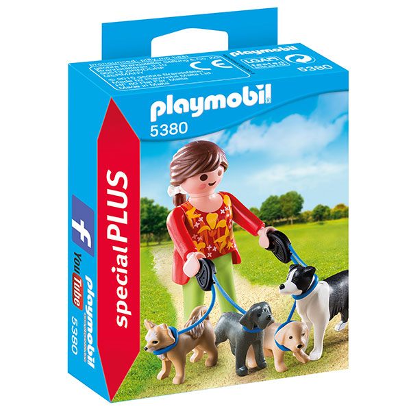 Mujer con Perros Playmobil - Imagen 1