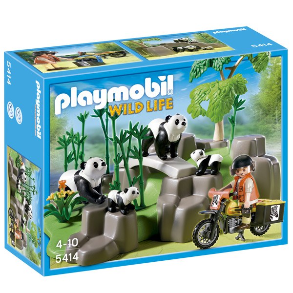 Osos Pandas en el Bosque de Bambú Playmobil - Imagen 1