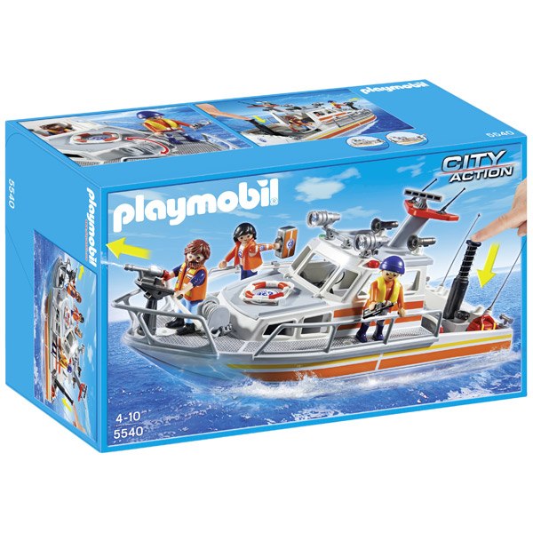 Barco de Rescate con Manguera Playmobil - Imagen 1