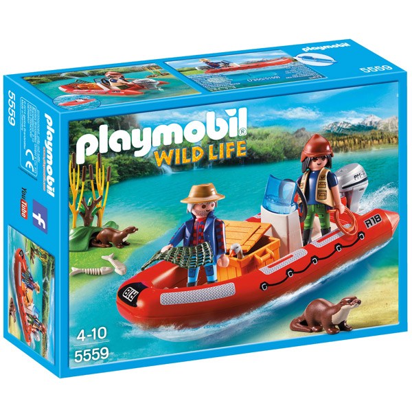 Barca Inflable amb Exploradors Playmobil - Imatge 1