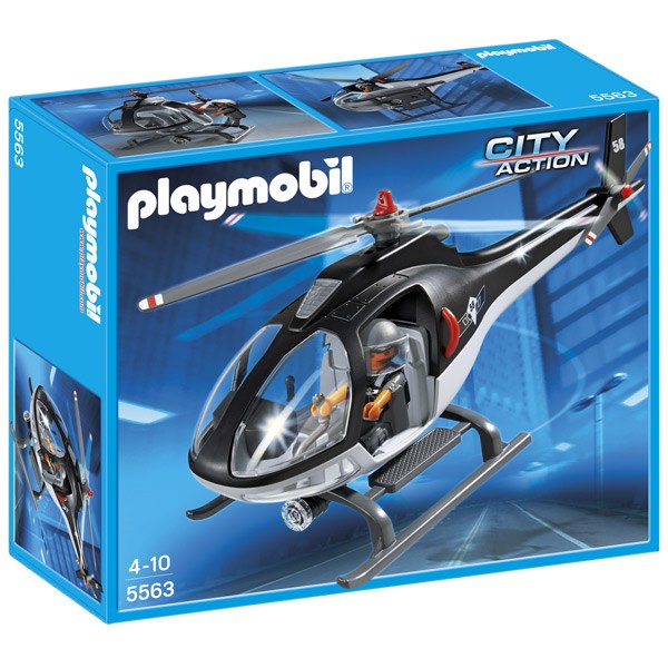 Helicoptero Unidad Especial Policia Playmobil - Imagen 1
