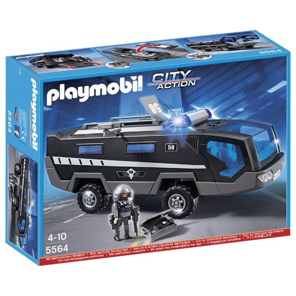 Camio Unitat Especial Policia Playmobil - Imatge 1