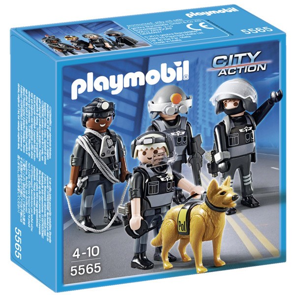 Equip Unitat Especial Policia Playmobil - Imatge 1
