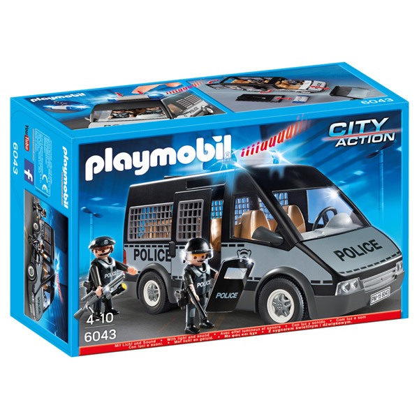 Furgo de Policia Llums Sons Playmobil - Imatge 1