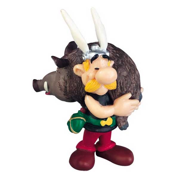Figura Asterix con Jabalí 9 cm - Imagen 1
