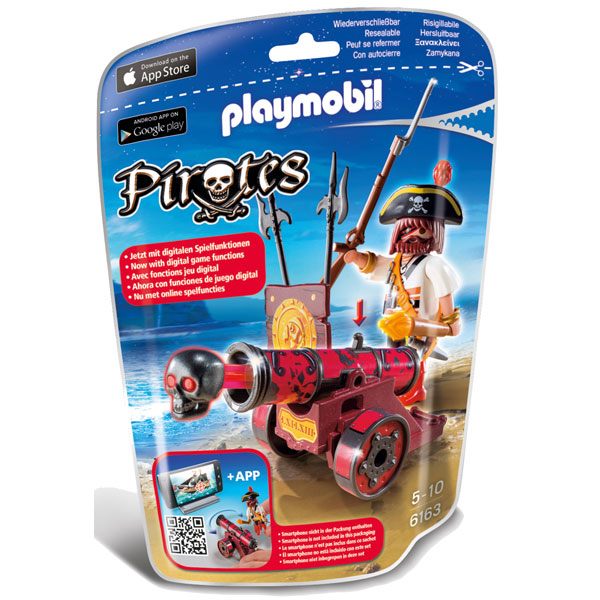 Playmobil 6163 Cañon Interactivo Rojo con Bucanero - Imagen 1