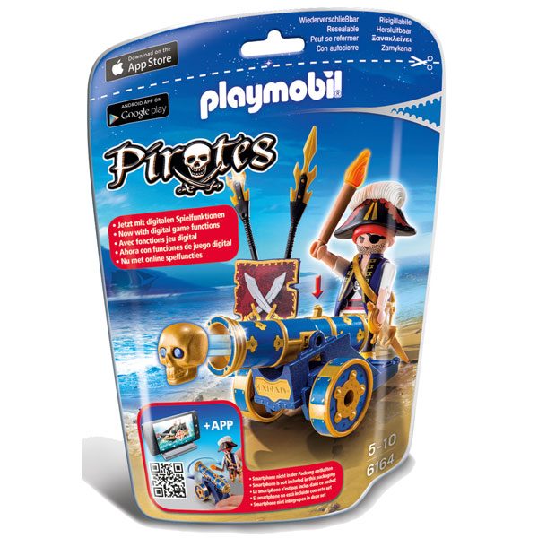 Cañon Interactivo Azul con Pirata Playmobil - Imagen 1