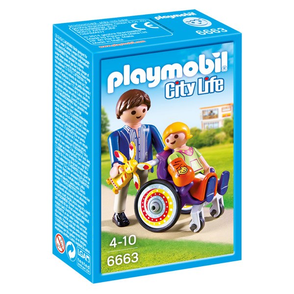 Playmobil City Life 6663 Niño en Silla de Ruedas - Imagen 1